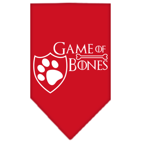 Game of Bones Screen Print Bandana Red Large